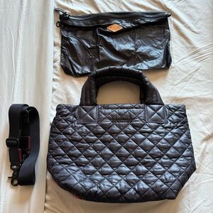 MZ Wallace Black Quilted Tote